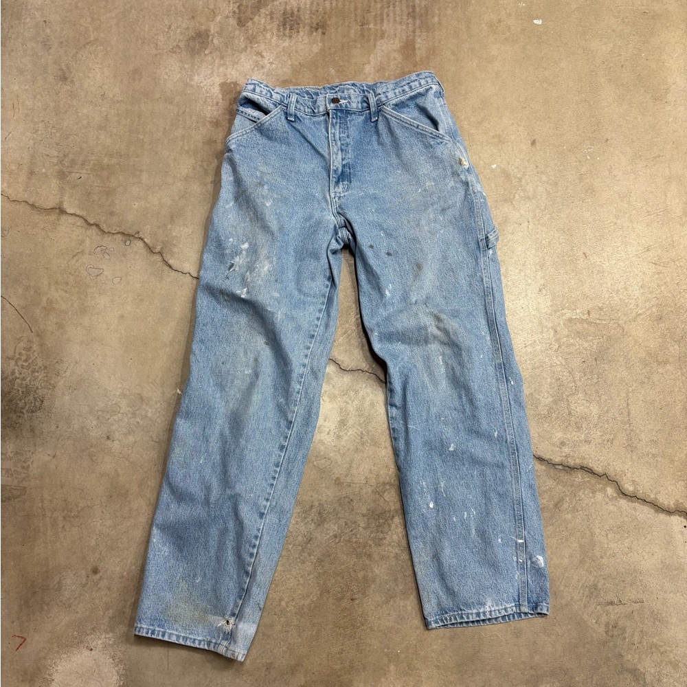 Relaxed Blue Jeans with Straight-Leg Fit